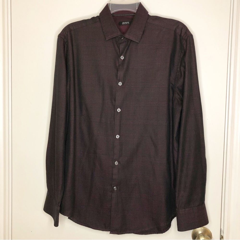 Alfani Regular Fit LS Button Down Shirt